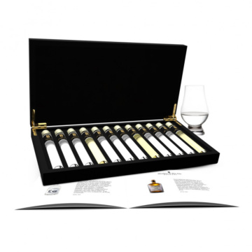 Gin Tasting Collection 12 tubes samples set in wooden gift box